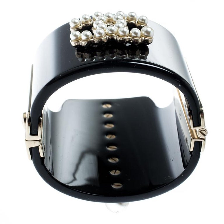 Faux chanel cuff bracelet clearance