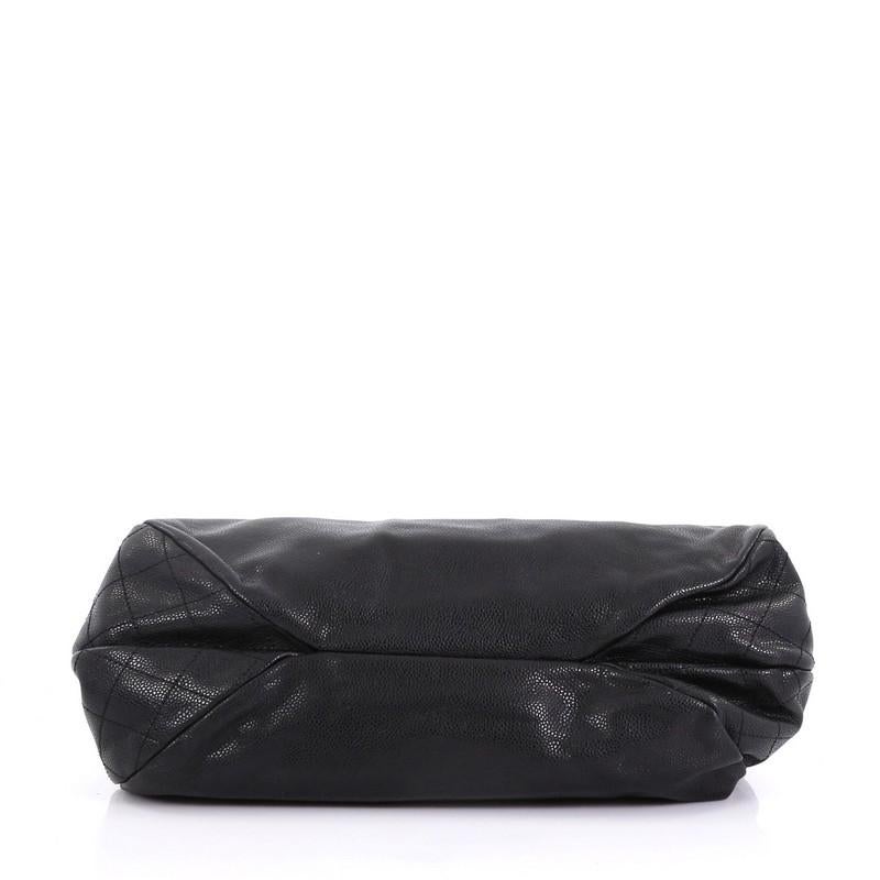 Women's Chanel CC Bowler Bag Caviar Large