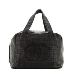 Chanel CC Bowler Bag Perforated Leather Medium