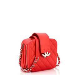 Chanel CC Box Camera Bag Quilted Lambskin Mini