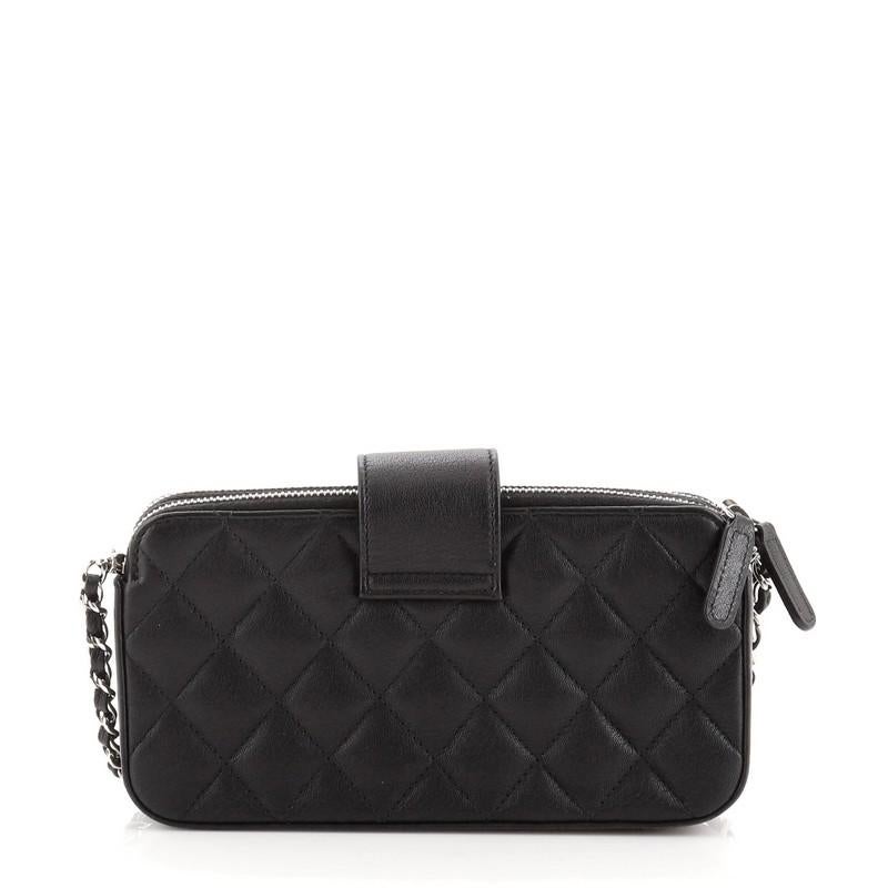 chanel box clutch with chain