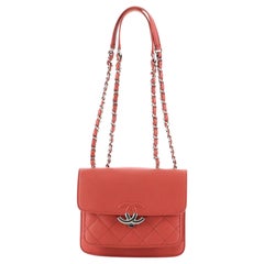 Chanel CC Box Flap Bag Quilted Calfskin Mini