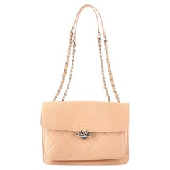 Chanel CC Box Flap Bag Quilted Calfskin Small