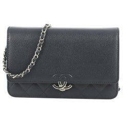 Chanel CC Box Wallet on Chain Quilted Caviar