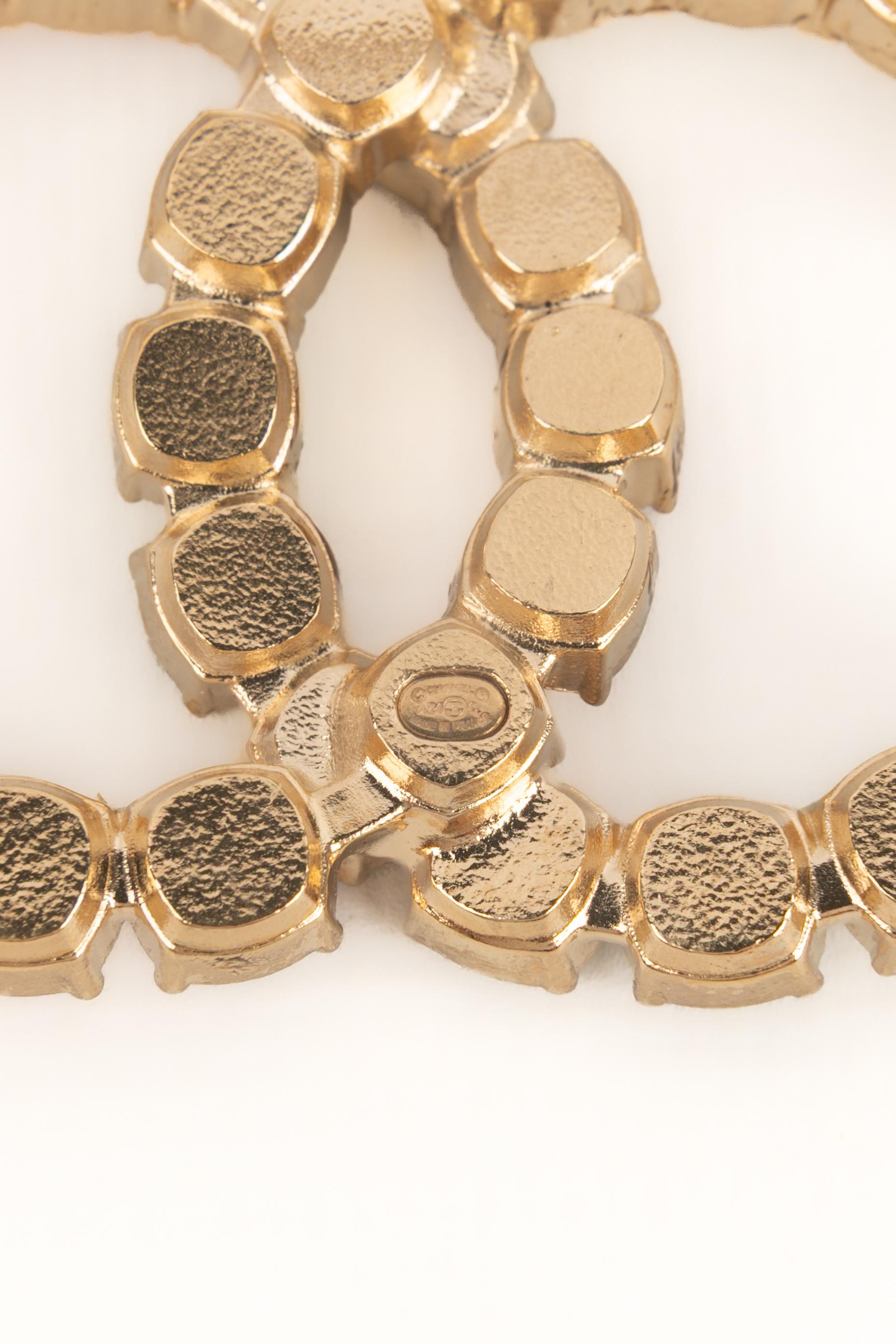 Chanel cc brooch 2024 For Sale 5