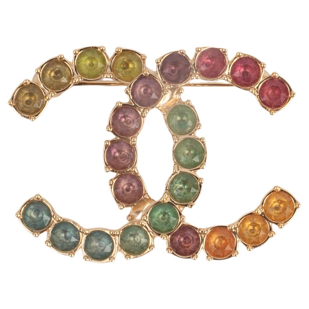 Chanel cc brooch 2024 For Sale