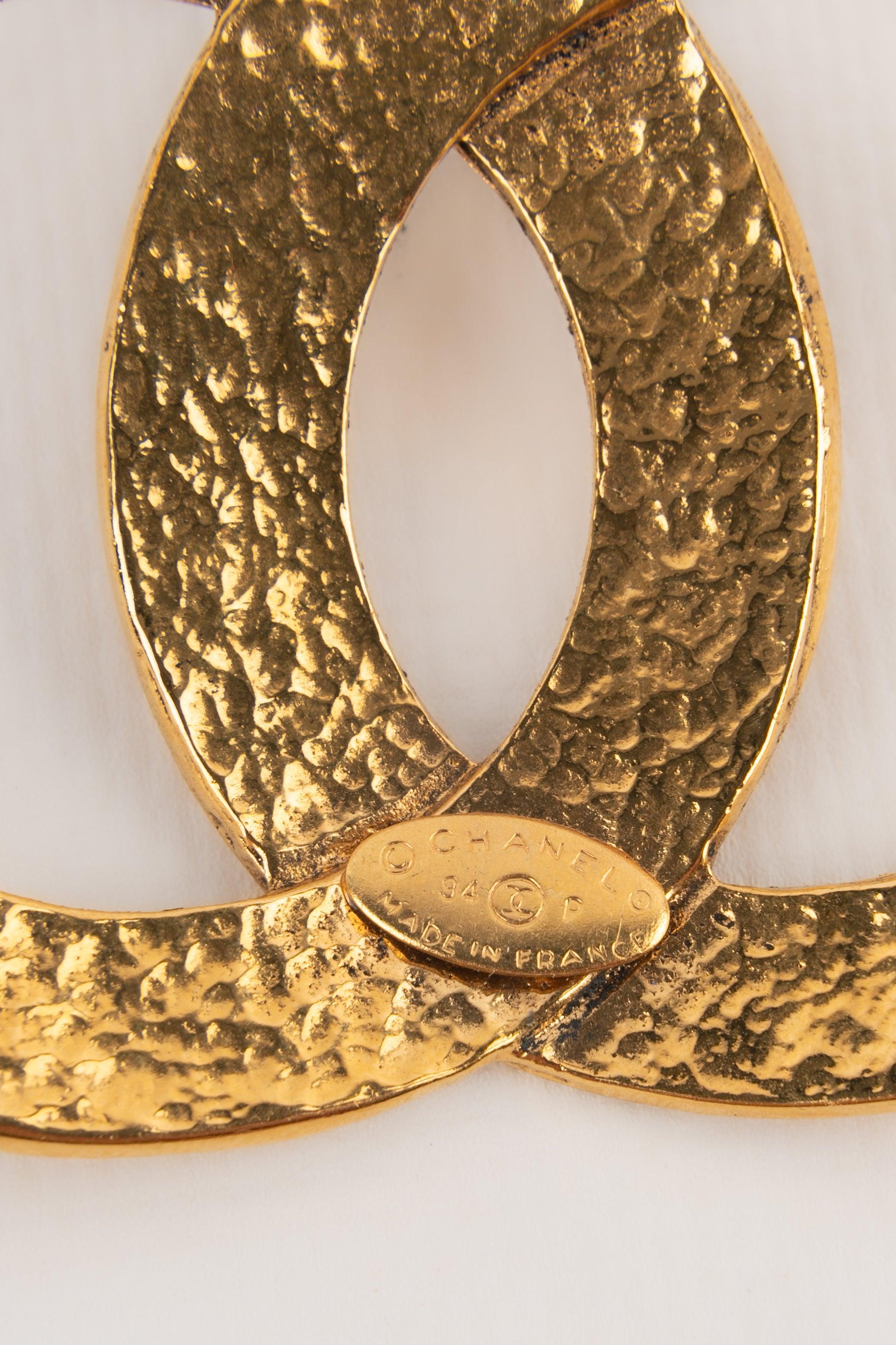 Chanel CC Broche Printemps, Printemps-Été 1994 Excellent état - En vente à SAINT-OUEN-SUR-SEINE, FR