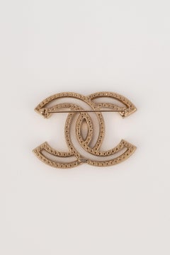 Chanel CC Brooch with Rhinestones, 2018