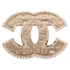 Chanel CC Brooch with Rhinestones, 2019