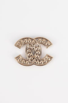 Chanel CC Brooch with Rhinestones and Costume Pearls, 2016