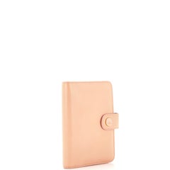 Chanel CC Button Passport Holder Leather