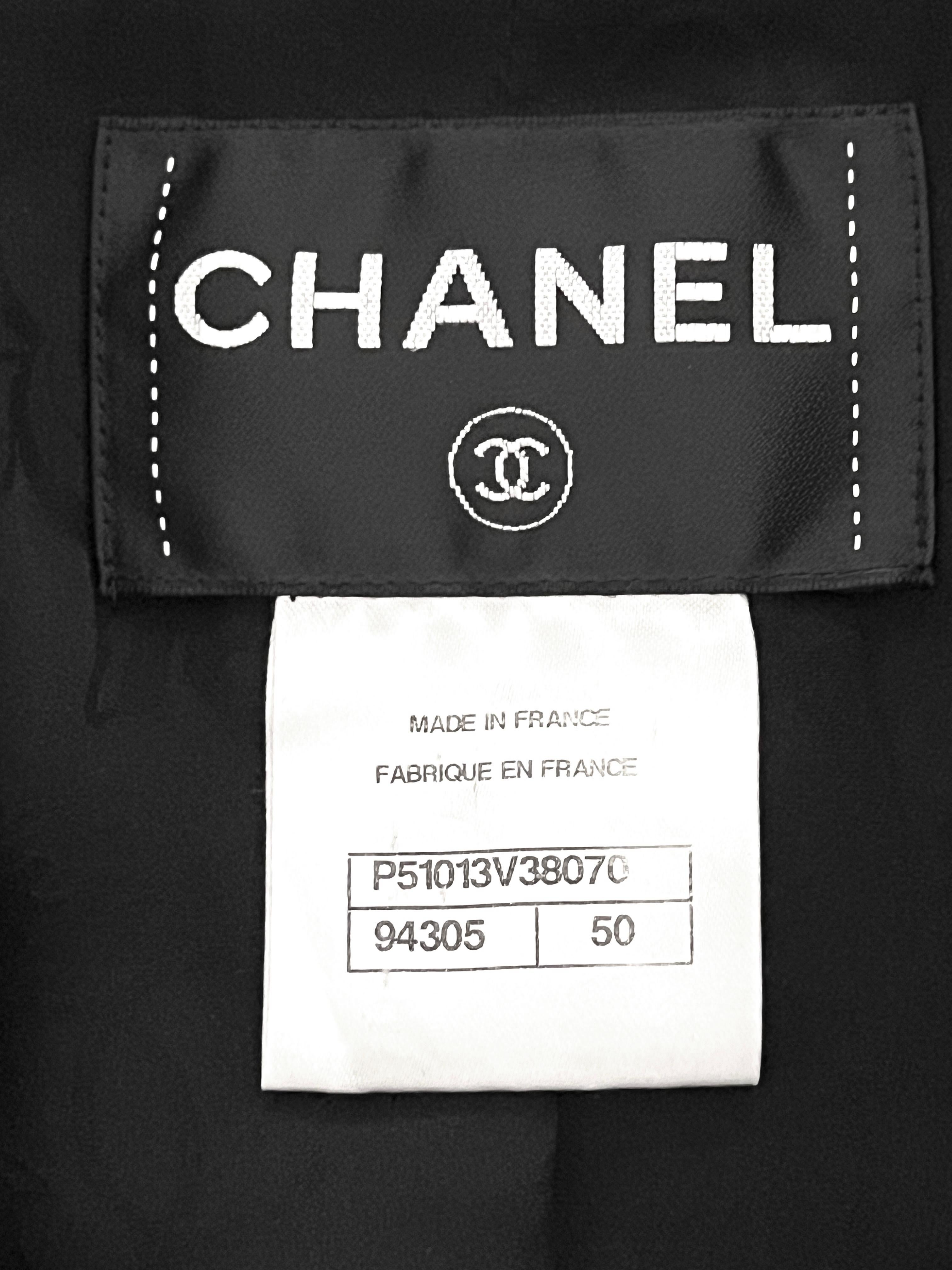 Chanel CC Schwarze Lesage-Tweedjacke mit Knöpfen aus Tweed  im Angebot 11