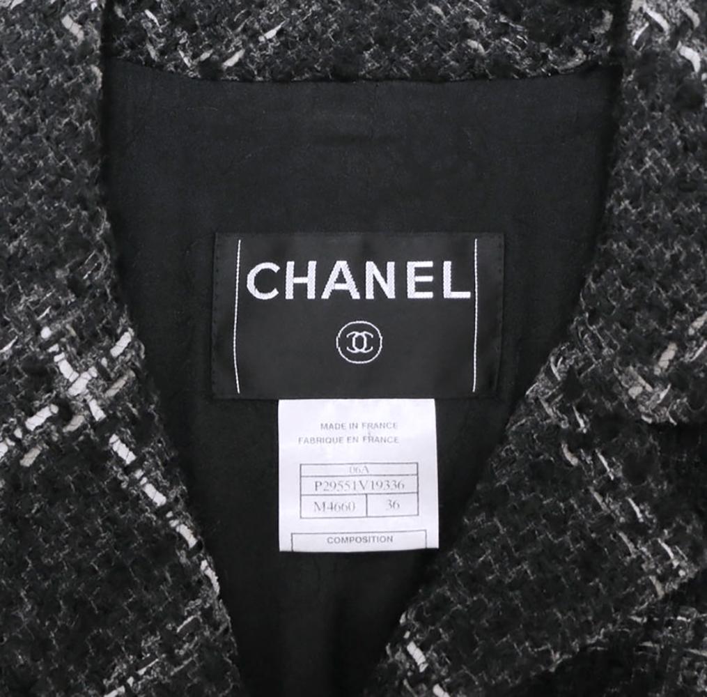 Chanel CC Buttons Black Tweed Jacket 3