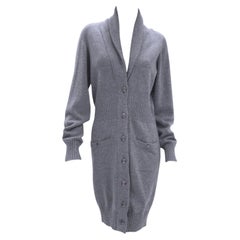 Chanel CC Buttons Claudia Schiffer Style Cashmere Cardigan 38 FR