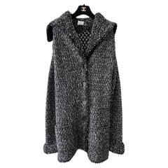 Chanel CC Knöpfe Schwerer Kaschmir Cardi Mantel