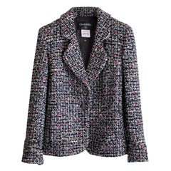 Used CHANEL CC Buttons Lesage Tweed Jacket 38 FR