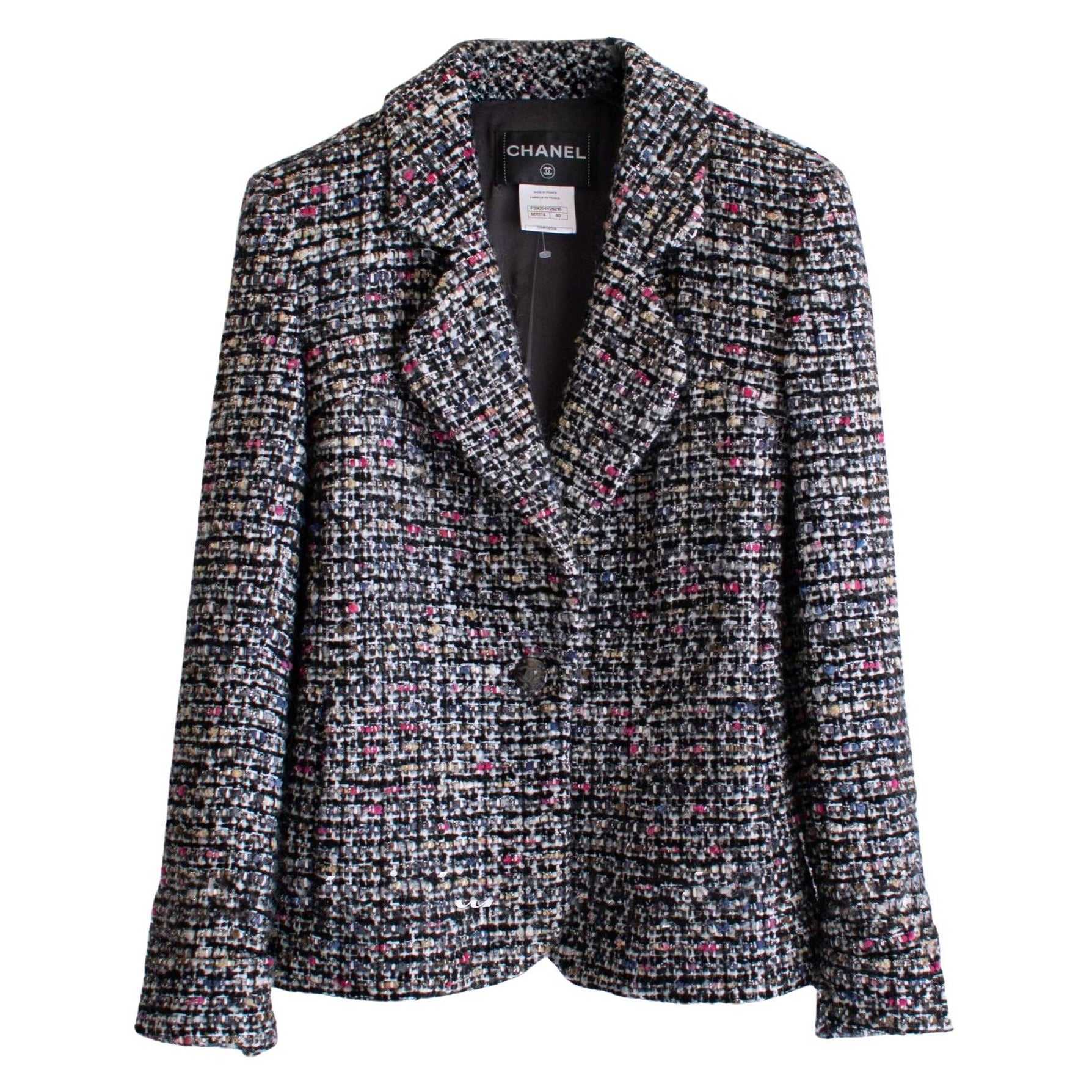 CHANEL CC Buttons Lesage Tweed Jacket 38 FR