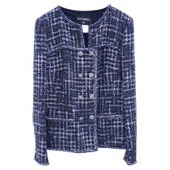 Chanel CC Buttons Lesage Tweed Jacket 44 FR