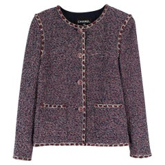 Chanel CC Buttons Lesage Tweed Jacket 46 FR