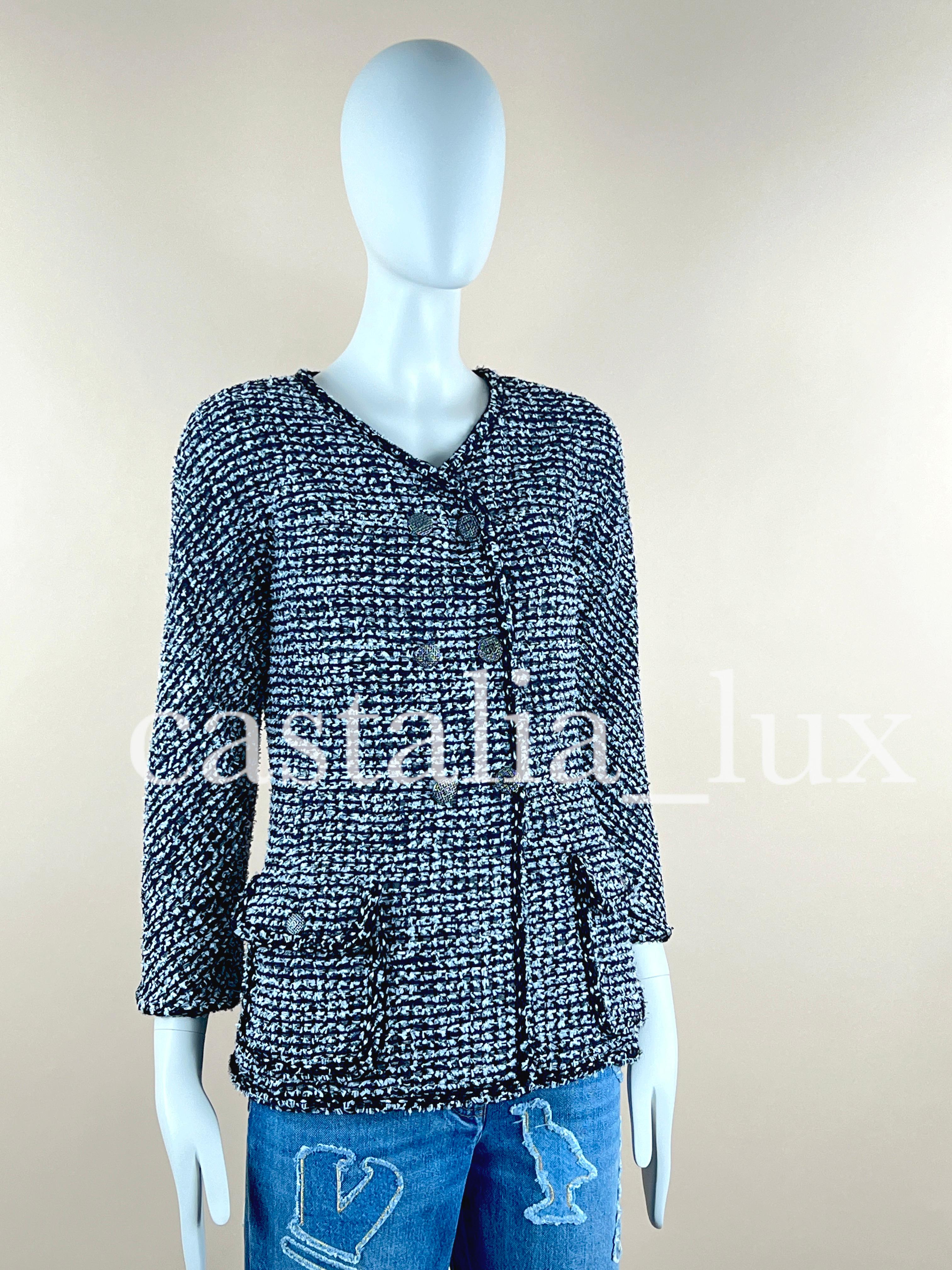 Chanel CC Buttons Lesage Tweed Jacket For Sale 3