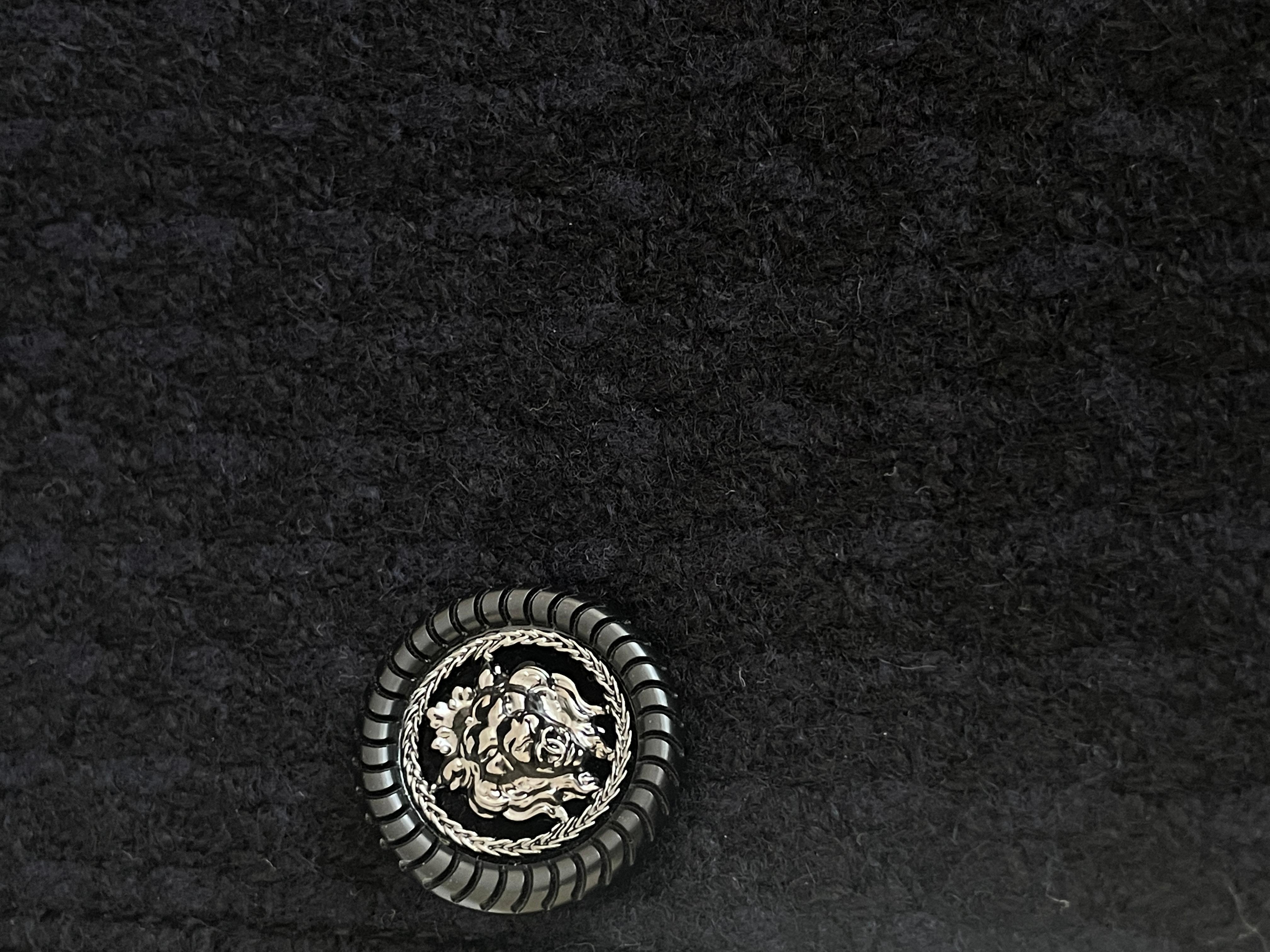 Chanel CC Buttons Paris / Edinburgh Tweed Coat For Sale 3