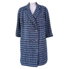 Chanel CC Buttons Relaxed Houndstooth Tweed Jacket 50 FR