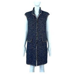 Chanel CC Buttons Shimmering Tweed Jacket Vest