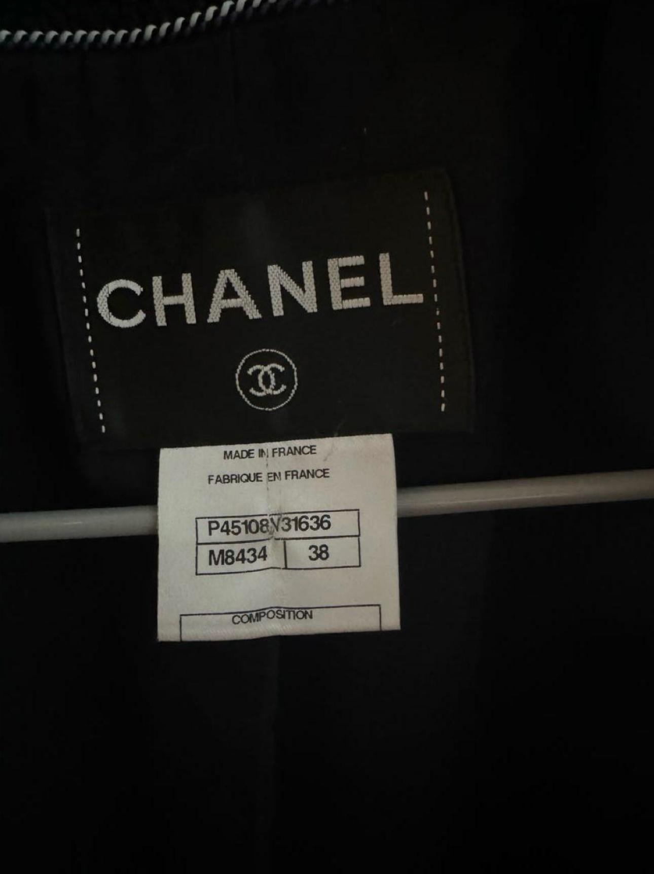 Chanel CC Buttons Timeless Black Tweed Jacket 2
