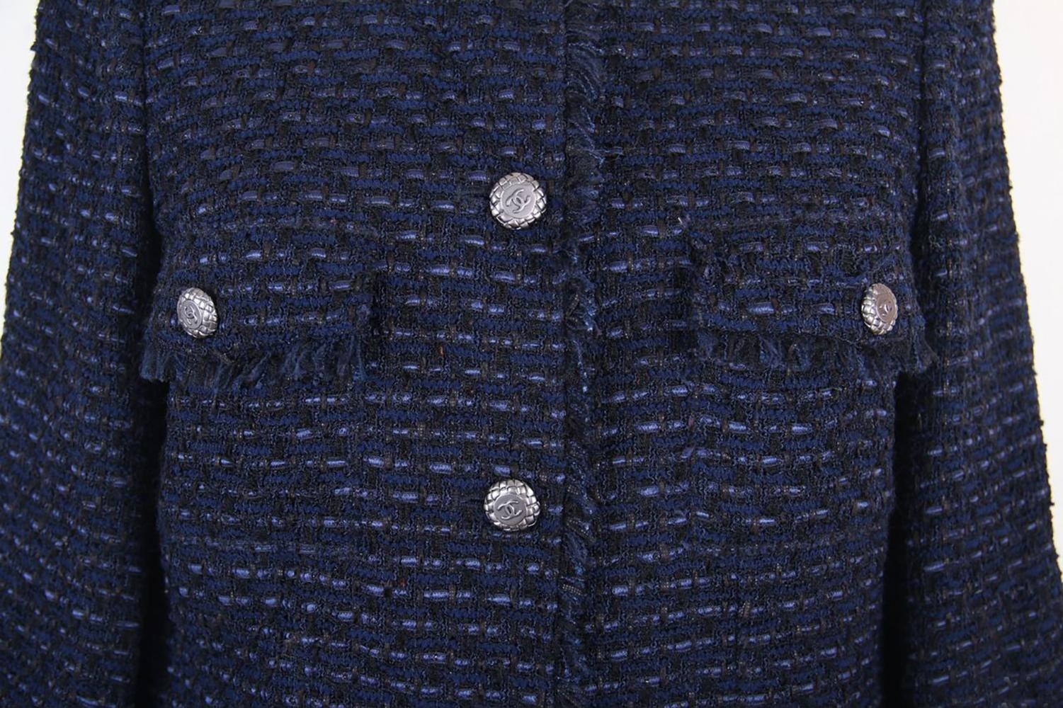 Chanel CC Buttons Timeless Tweed Jacket In Excellent Condition In Dubai, AE