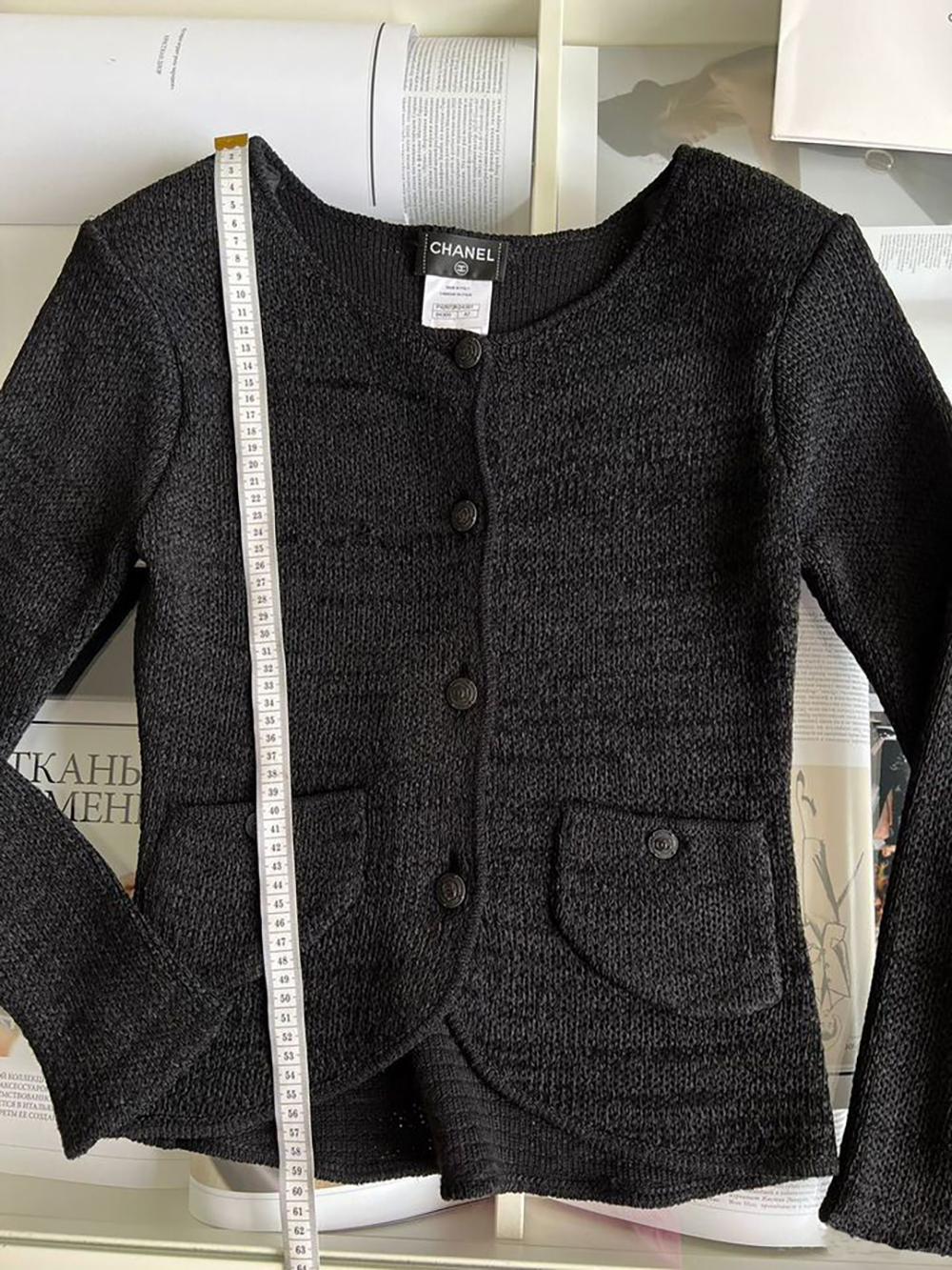Women's or Men's Chanel CC Buttons Woven Silk Ensemble For Sale