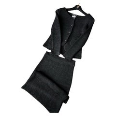 Chanel CC Buttons Woven Silk Ensemble