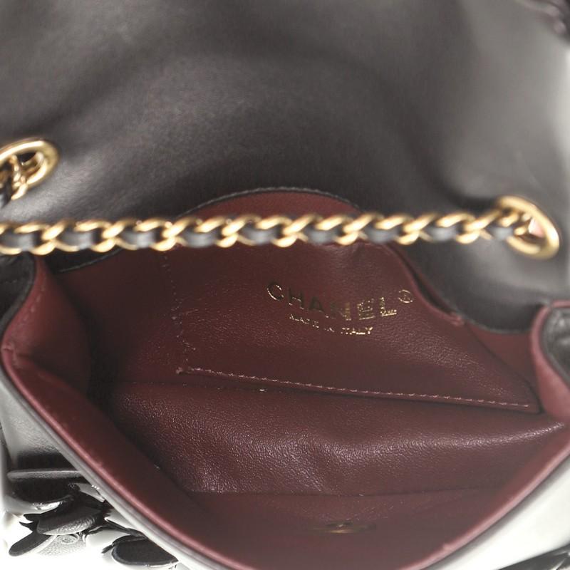 Women's or Men's Chanel CC Camellia Flap Bag Lambskin with Patent Mini