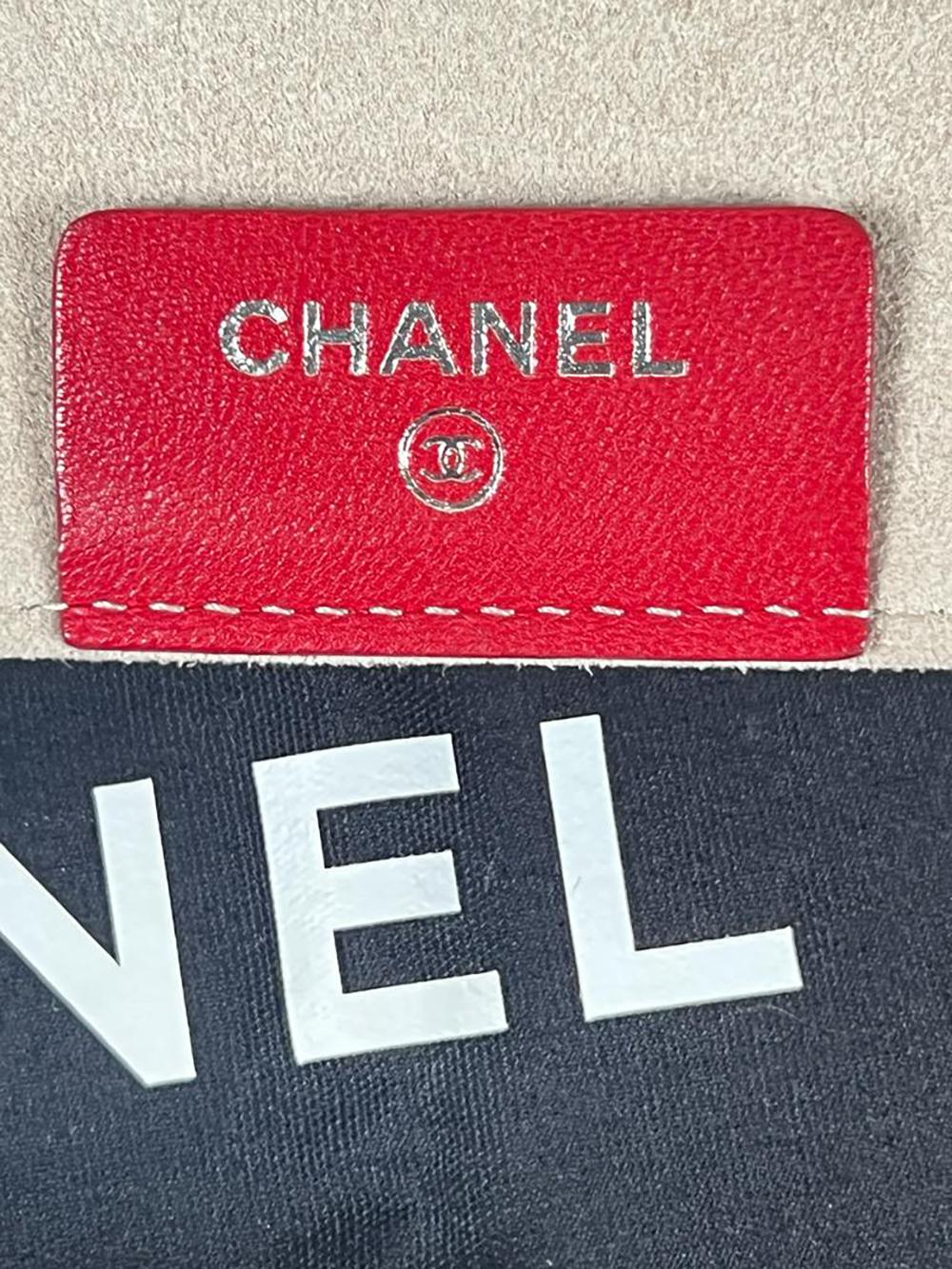 Chanel CC Camellia Red Quilted Clutch For Sale 8