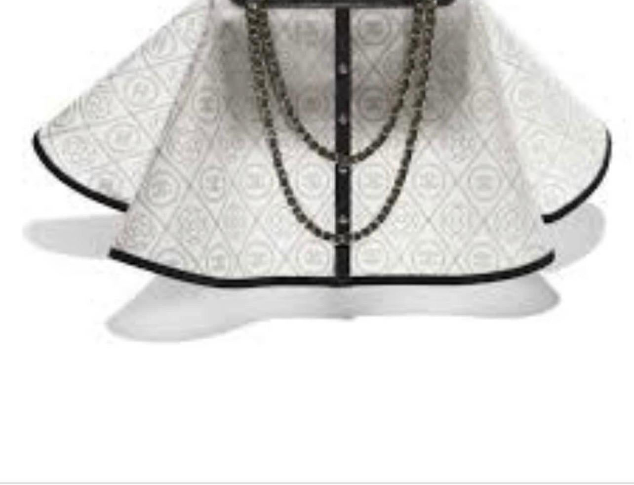 Gray Chanel CC Camilla Logo Pvc Handbag Raincoat