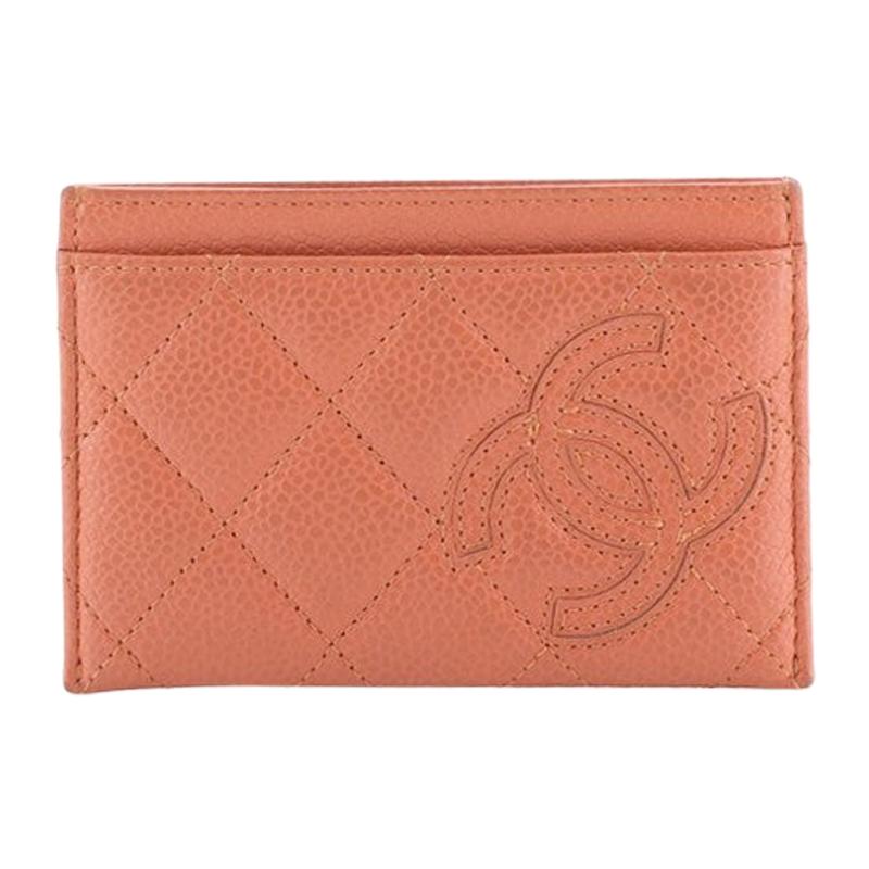 Chanel Timeless Card Holder Quilted Caviar