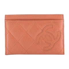 Chanel Timeless Card Holder Quilted Caviar