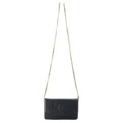 Chanel CC Caviar Wallet on Chain