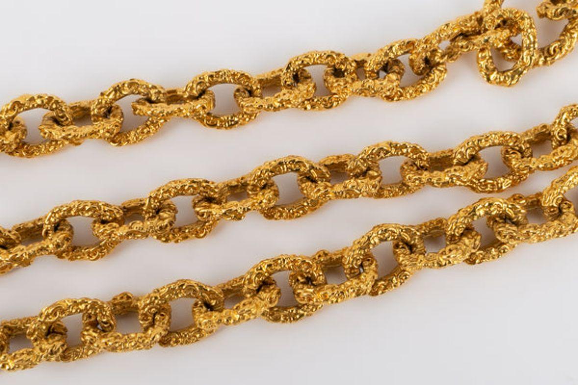 Women's Chanel CC Chain Belt in Gold Metal
