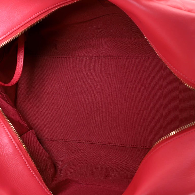 Chanel CC Chain Bowling Bag Quilted Lambskin Medium For Sale at 1stDibs