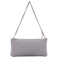 Chanel CC Chain Clutch Stitched Satin