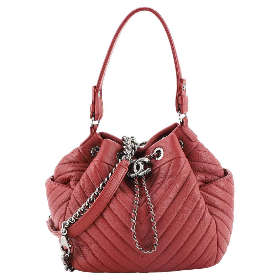 Chanel Gabrielle Hobo Chevron Aged Calfskin Small at 1stDibs