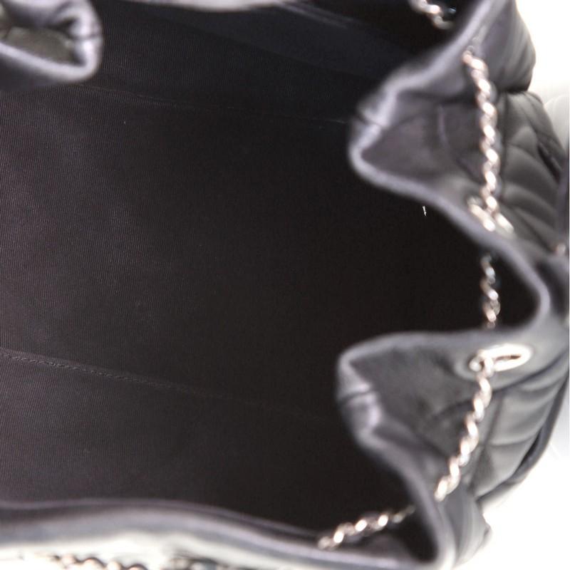 Chanel CC Chain Drawstring Bucket Bag Quilted Lambskin Small 1