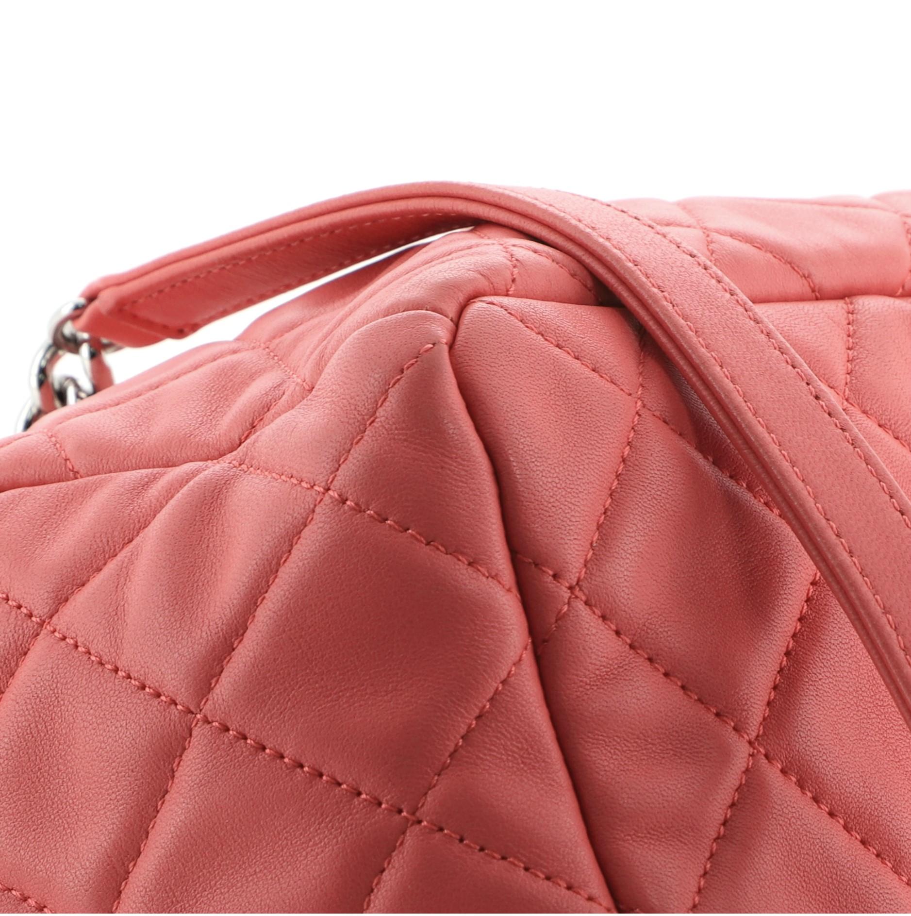 Chanel CC Kette Drawstring Bucket Bag gesteppt Lammfell klein 2