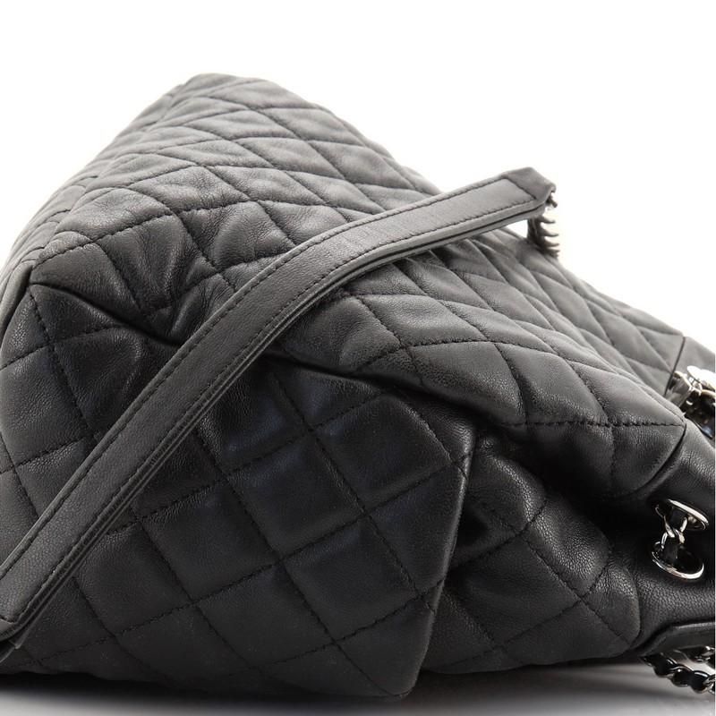 Chanel CC Chain Drawstring Bucket Bag Quilted Lambskin Small 4