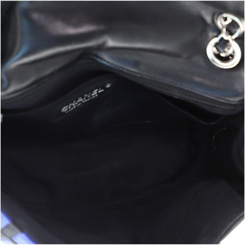 Chanel CC Chain Flap Bag Colorblock Jersey Medium In Good Condition In NY, NY