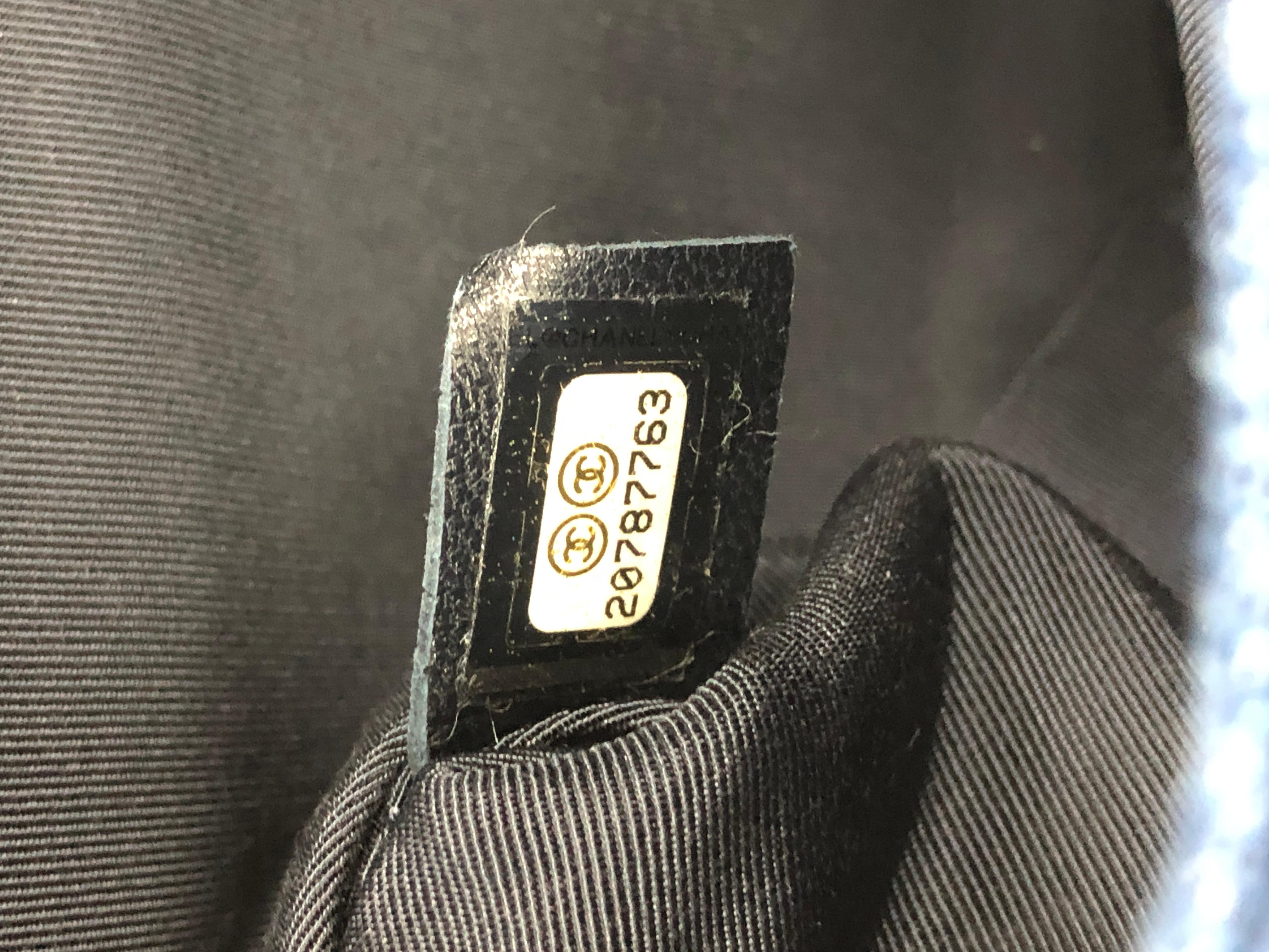 Chanel CC Chain Flap Bag Fringe Denim Medium 2