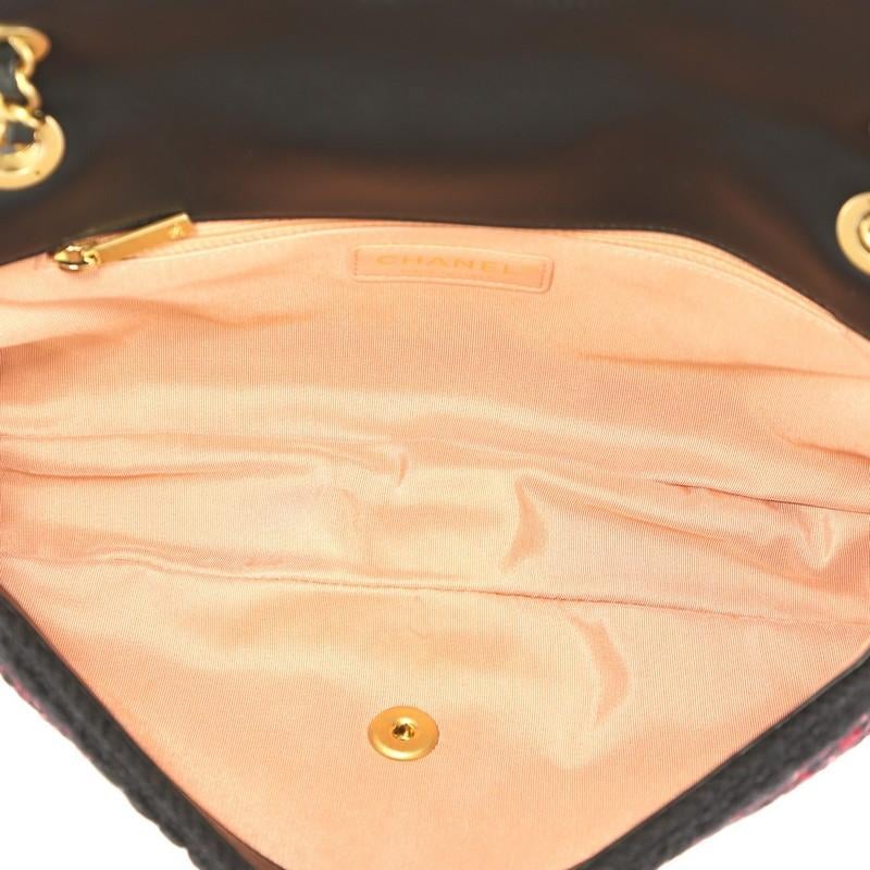 Women's Chanel CC Chain Flap Bag Knit Fabric Medium
