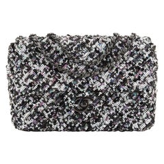 Chanel CC Chain Flap Bag Multicolor Sequins Mini