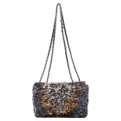 Chanel CC Chain Flap Bag Multicolor Sequins Mini