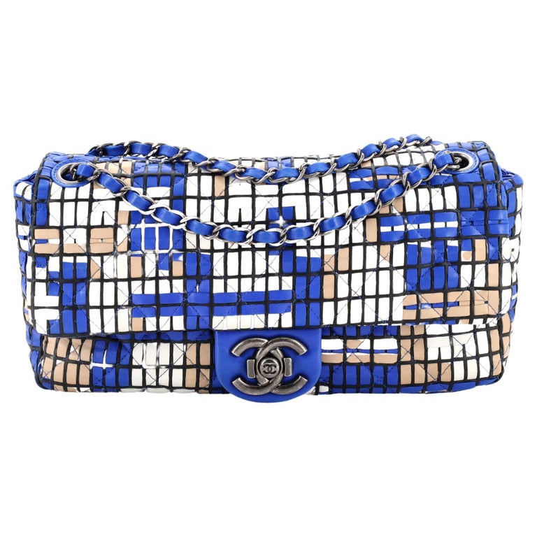 Chanel Woven Flap Bag - 138 For Sale on 1stDibs